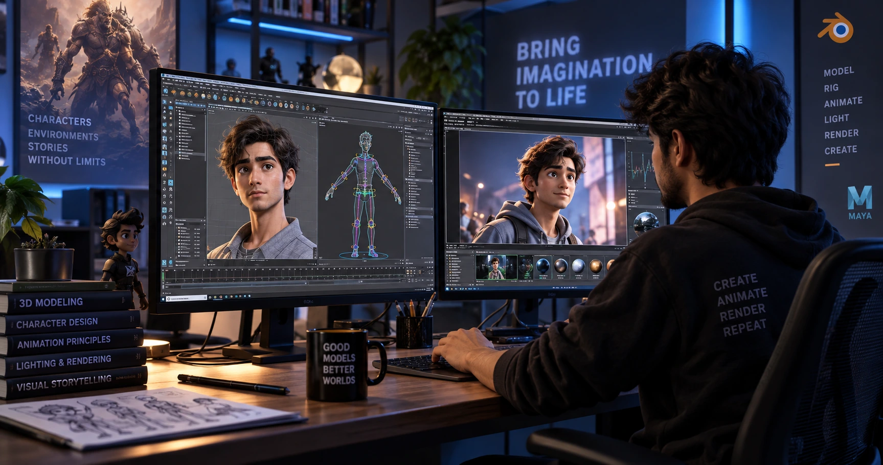 Advanced Program in 3D Animation - AI Integrated